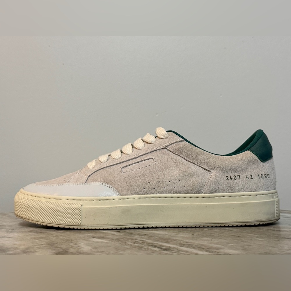 Common Projects Tennis Pro Low Suede Sneakers 42 / 9 Light gray green Achilles